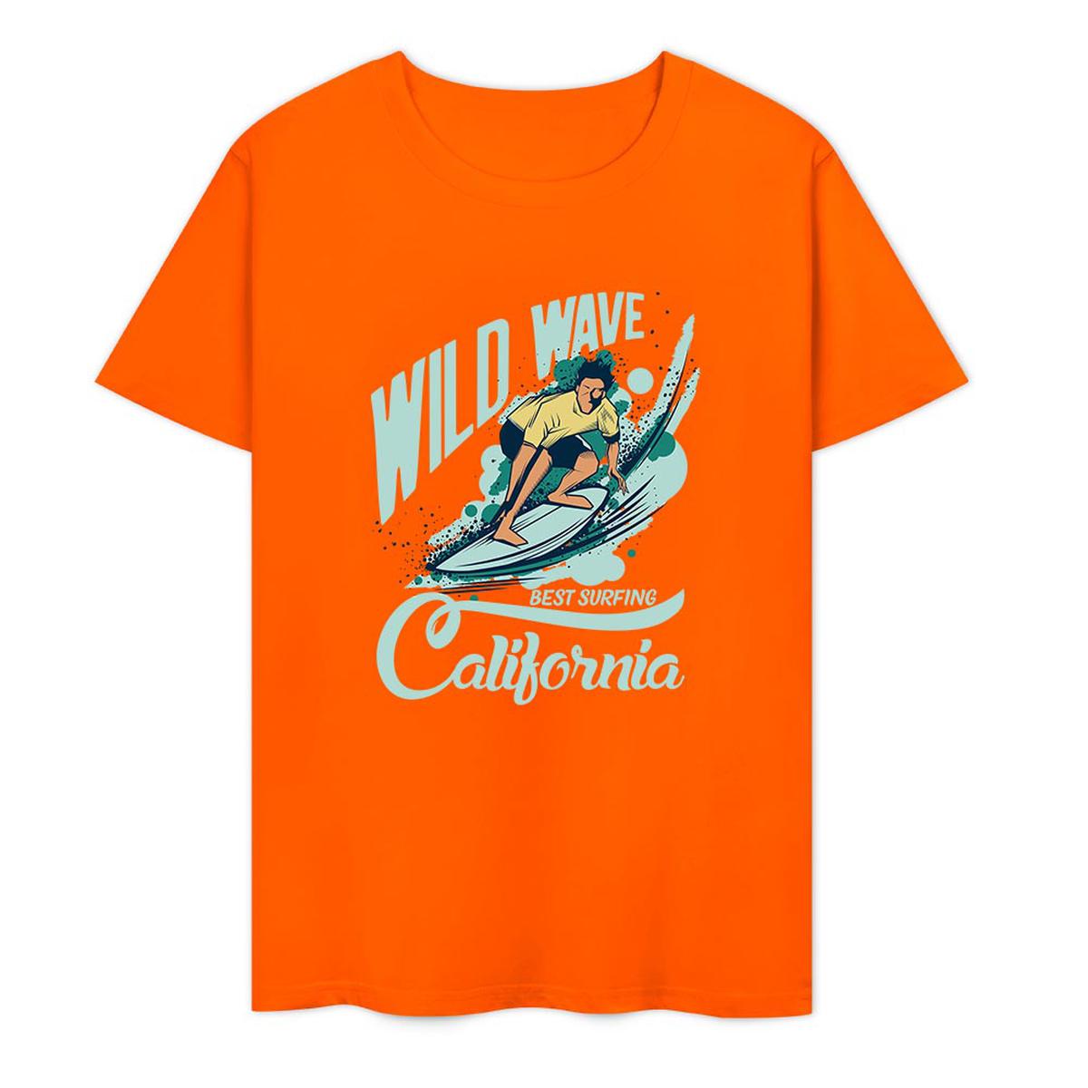 New 2025 Pure cotton short sleeved T-shirt two side print
