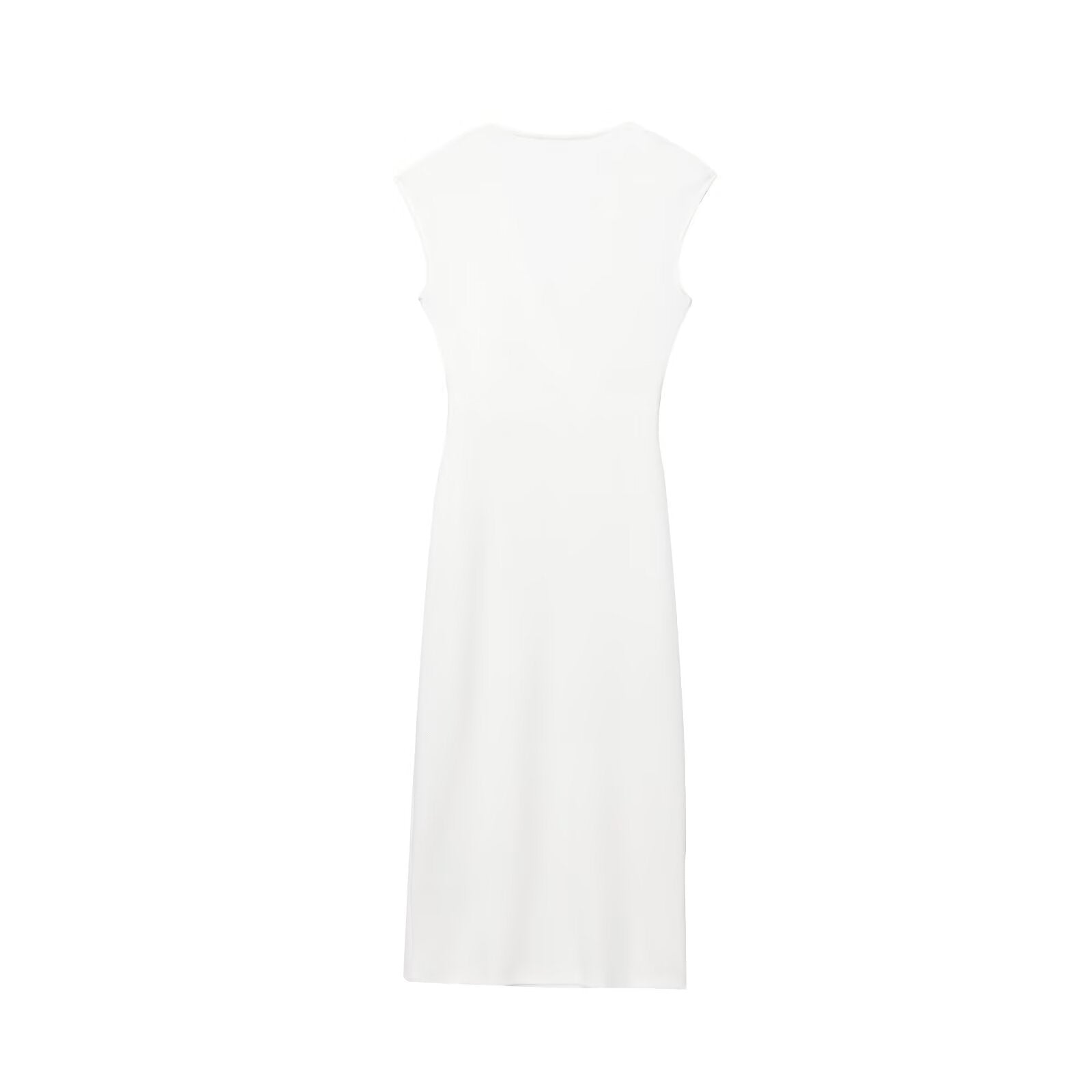 Casual and fashionable pin decoration MIDI dress for women