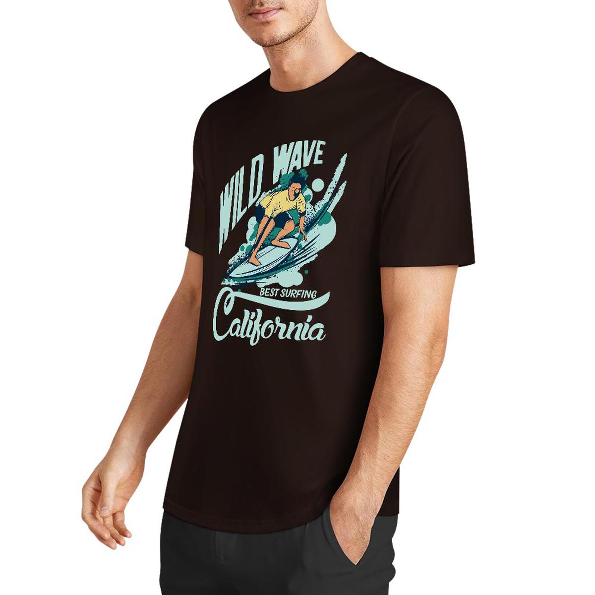 New 2025 Pure cotton short sleeved T-shirt two side print
