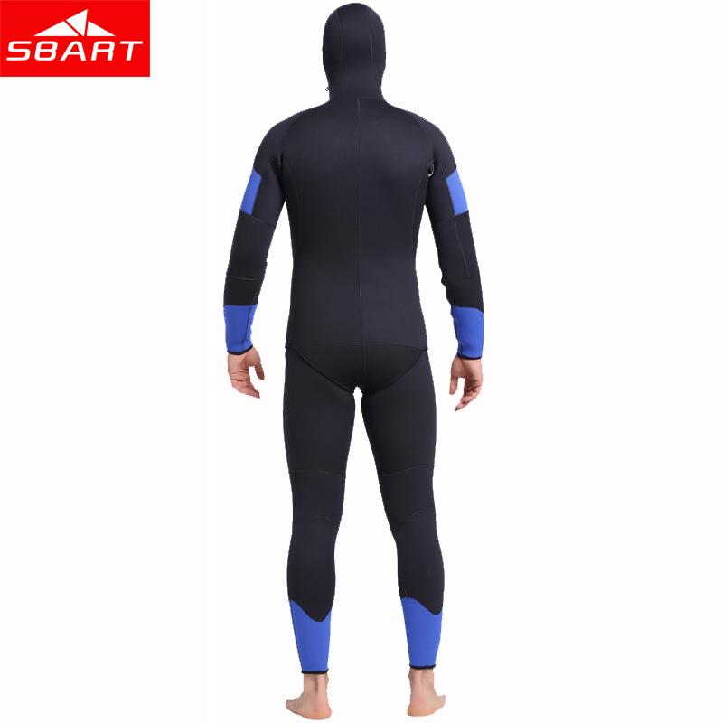 5mm Neoprene Wetsuit For Spearfishing Swimming Underwater Diving Equipment Suit Set Men
