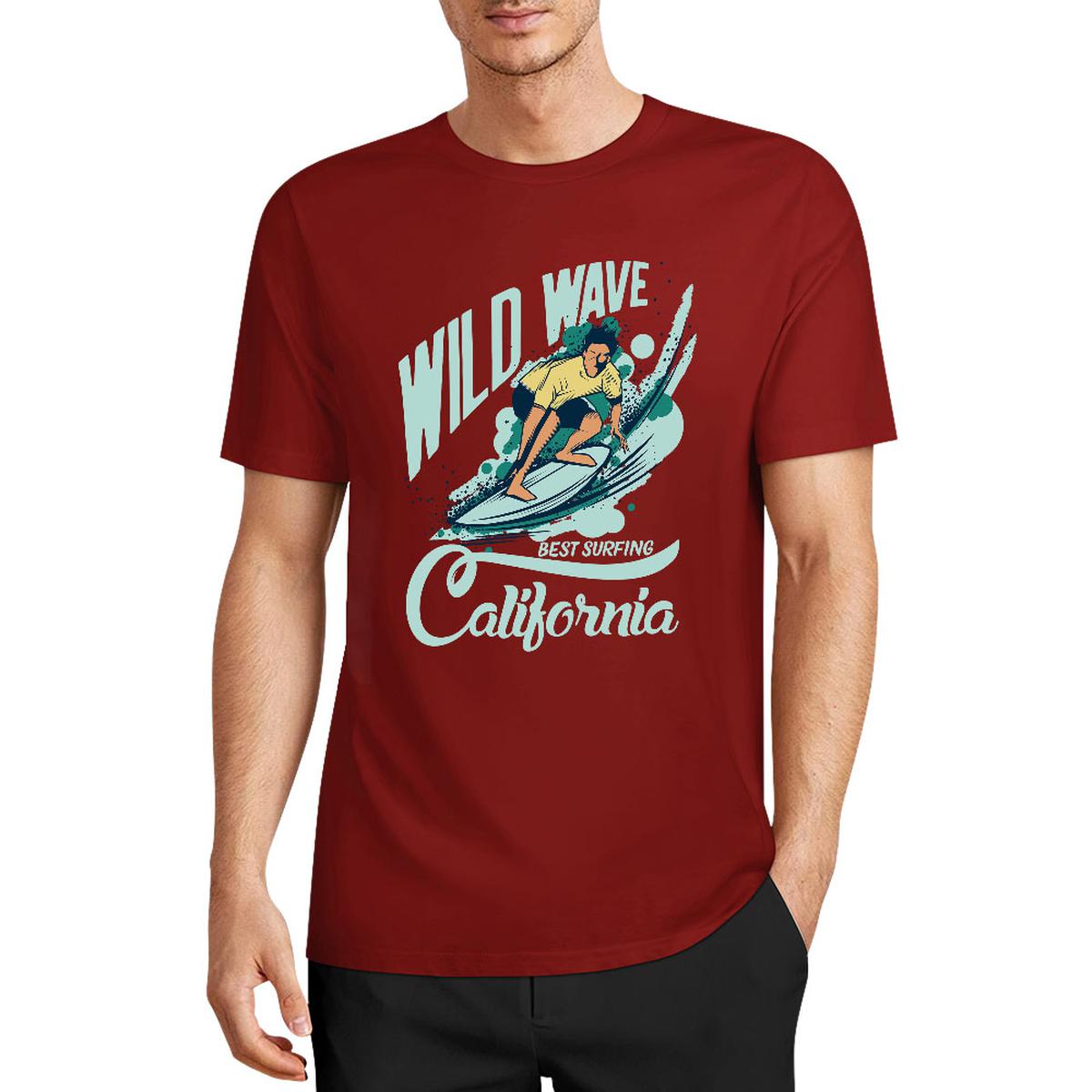 New 2025 Pure cotton short sleeved T-shirt two side print