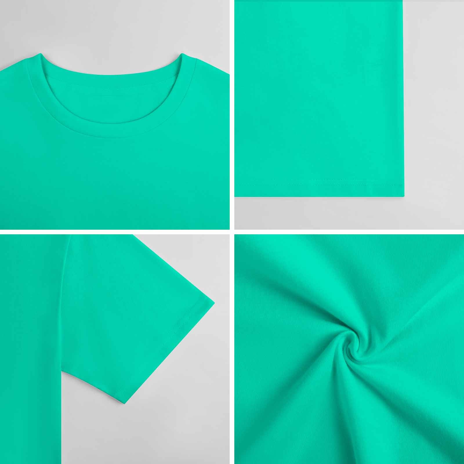 New 2025 Pure cotton short sleeved T-shirt two side print