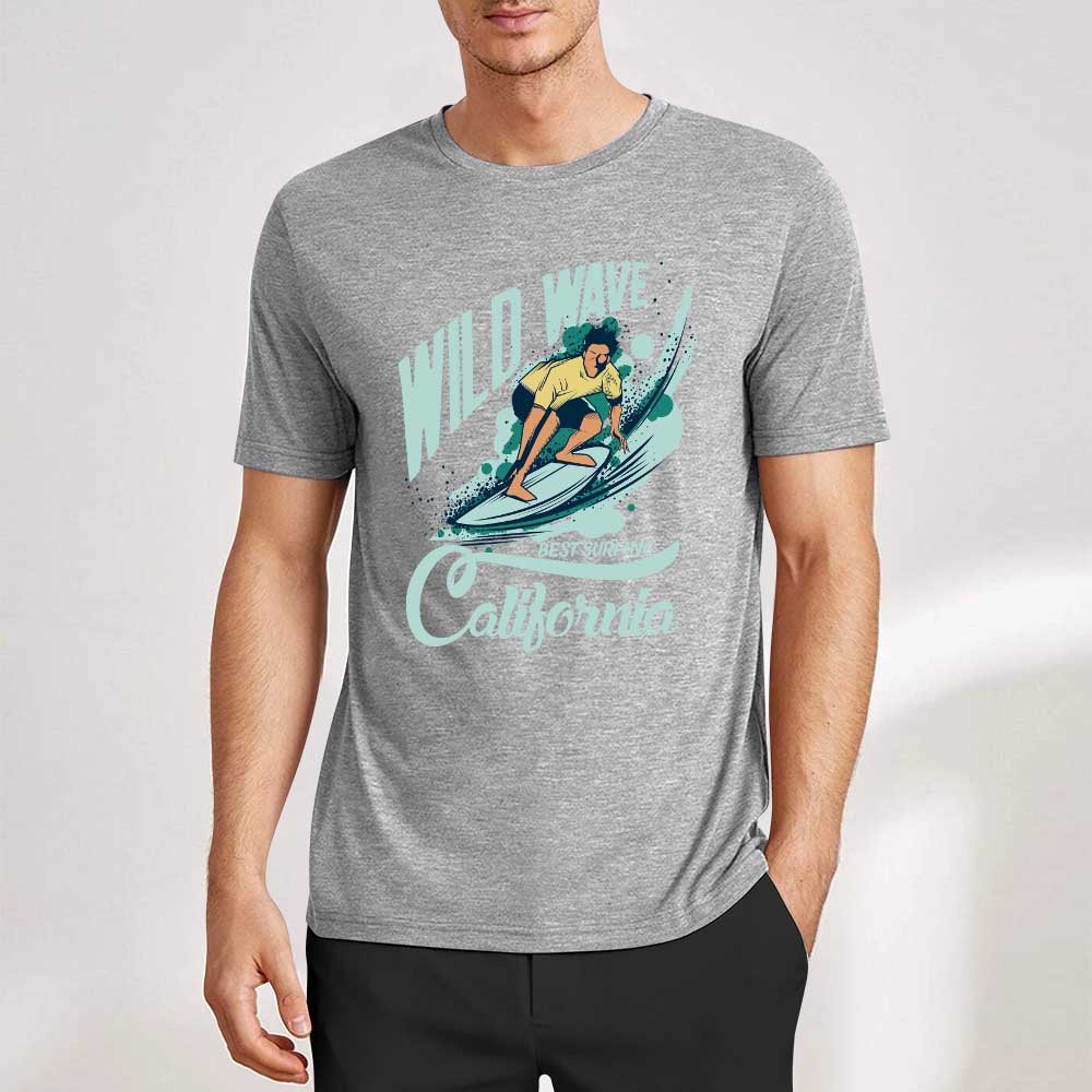 New 2025 Pure cotton short sleeved T-shirt two side print