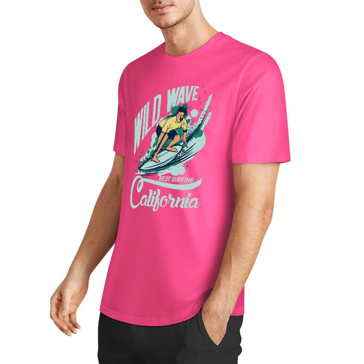 New 2025 Pure cotton short sleeved T-shirt two side print