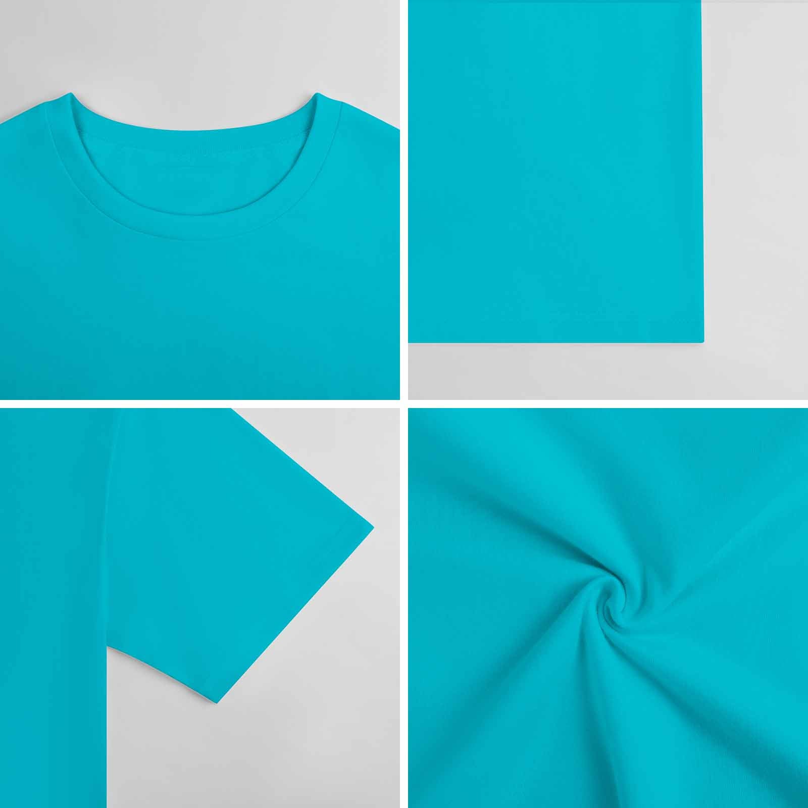 New 2025 Pure cotton short sleeved T-shirt two side print