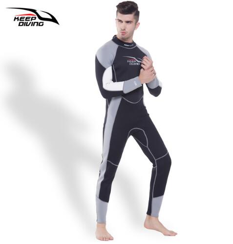 Men's 3MM Neoprene One-Piece Full Body Scuba Dive Wetsuit Winter Swim Surfing Snorkeling