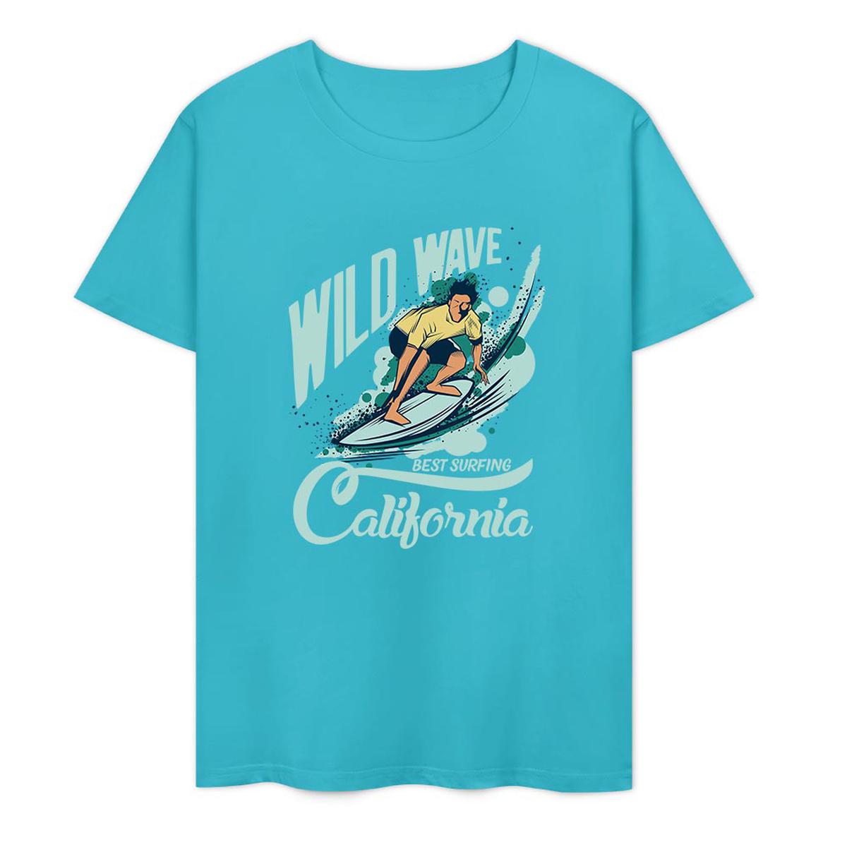 New 2025 Pure cotton short sleeved T-shirt two side print