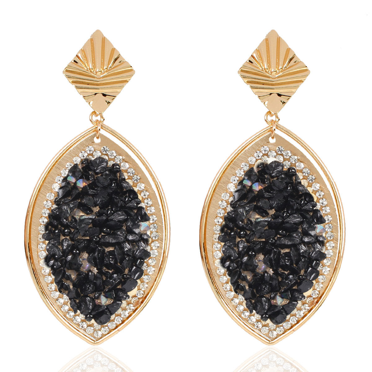 Color Macadam Earrings Contrast Color Fashion Style Summer Earrings Women