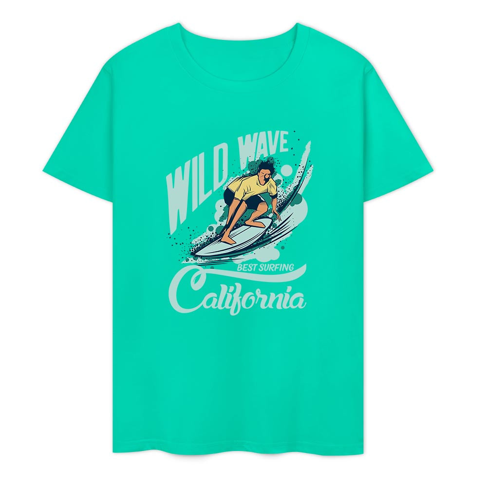 New 2025 Pure cotton short sleeved T-shirt two side print