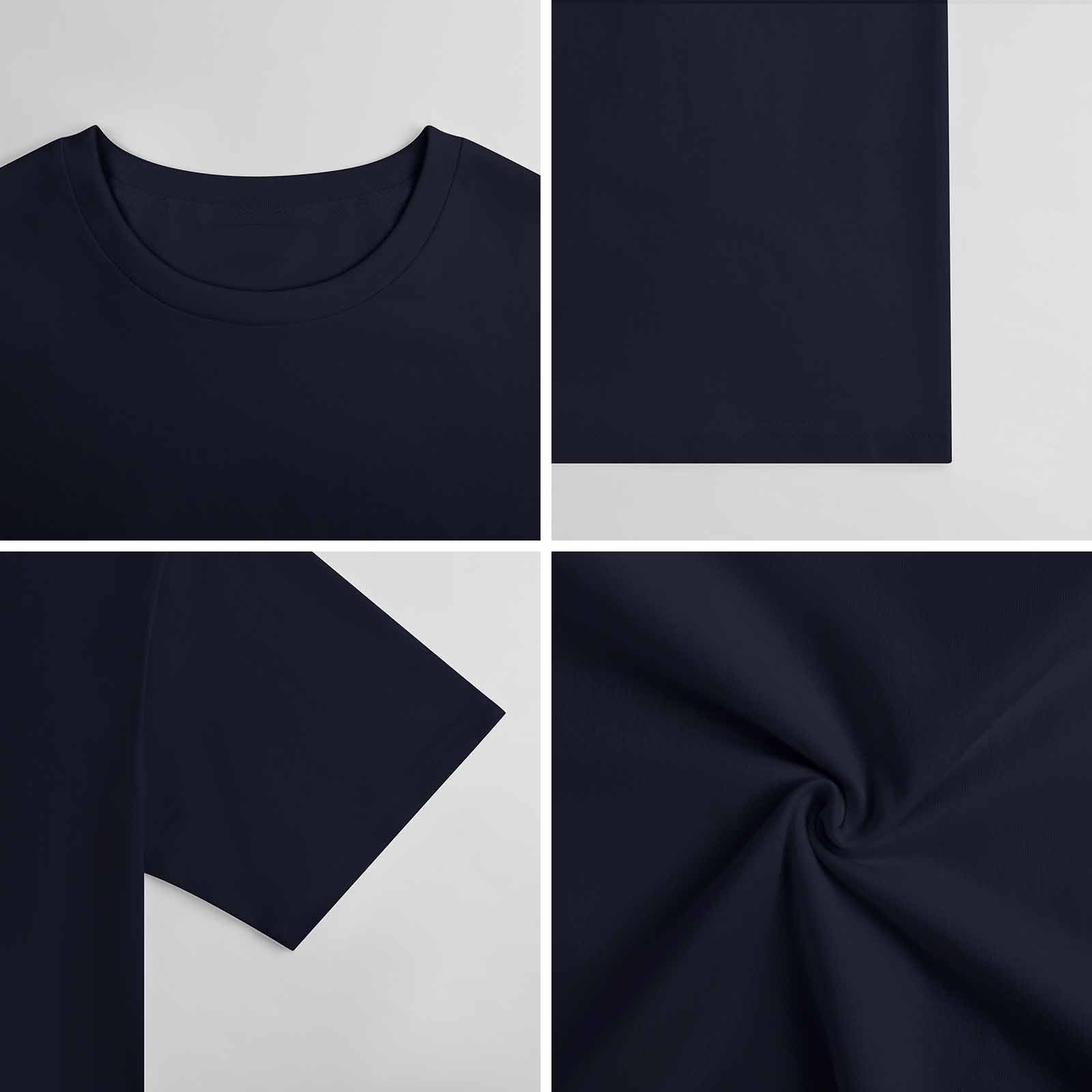 New 2025 Pure cotton short sleeved T-shirt two side print