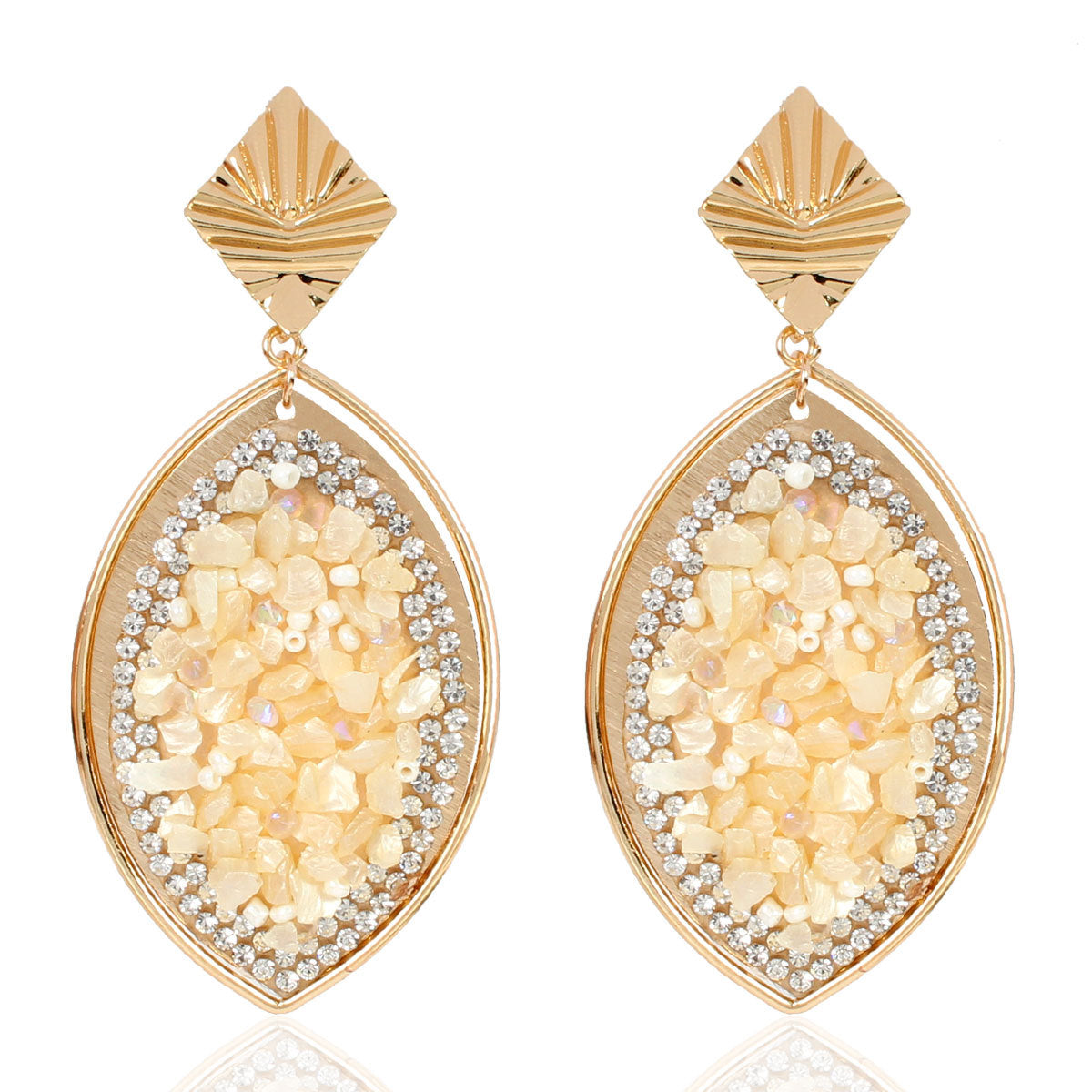 Color Macadam Earrings Contrast Color Fashion Style Summer Earrings Women