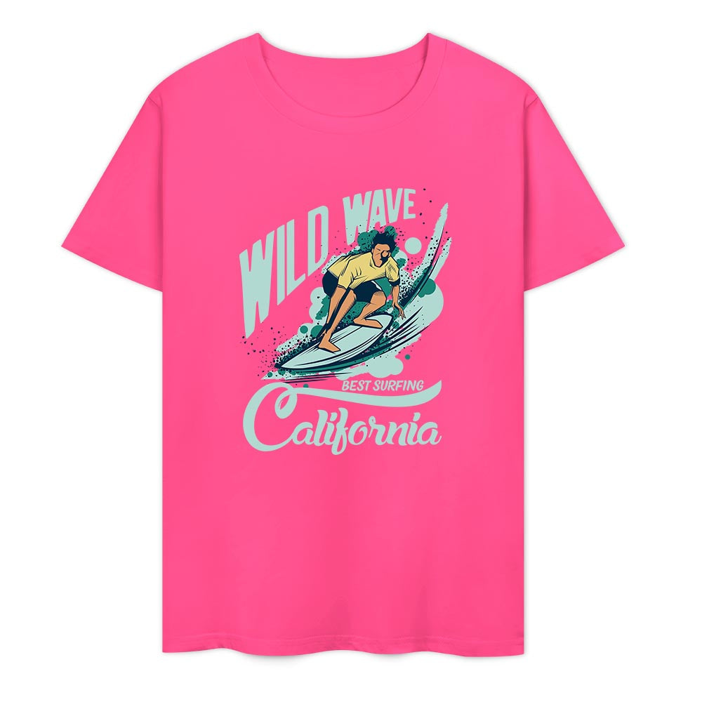 New 2025 Pure cotton short sleeved T-shirt two side print