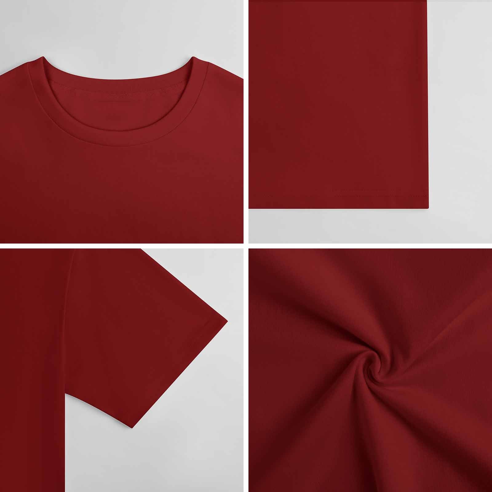 New 2025 Pure cotton short sleeved T-shirt two side print