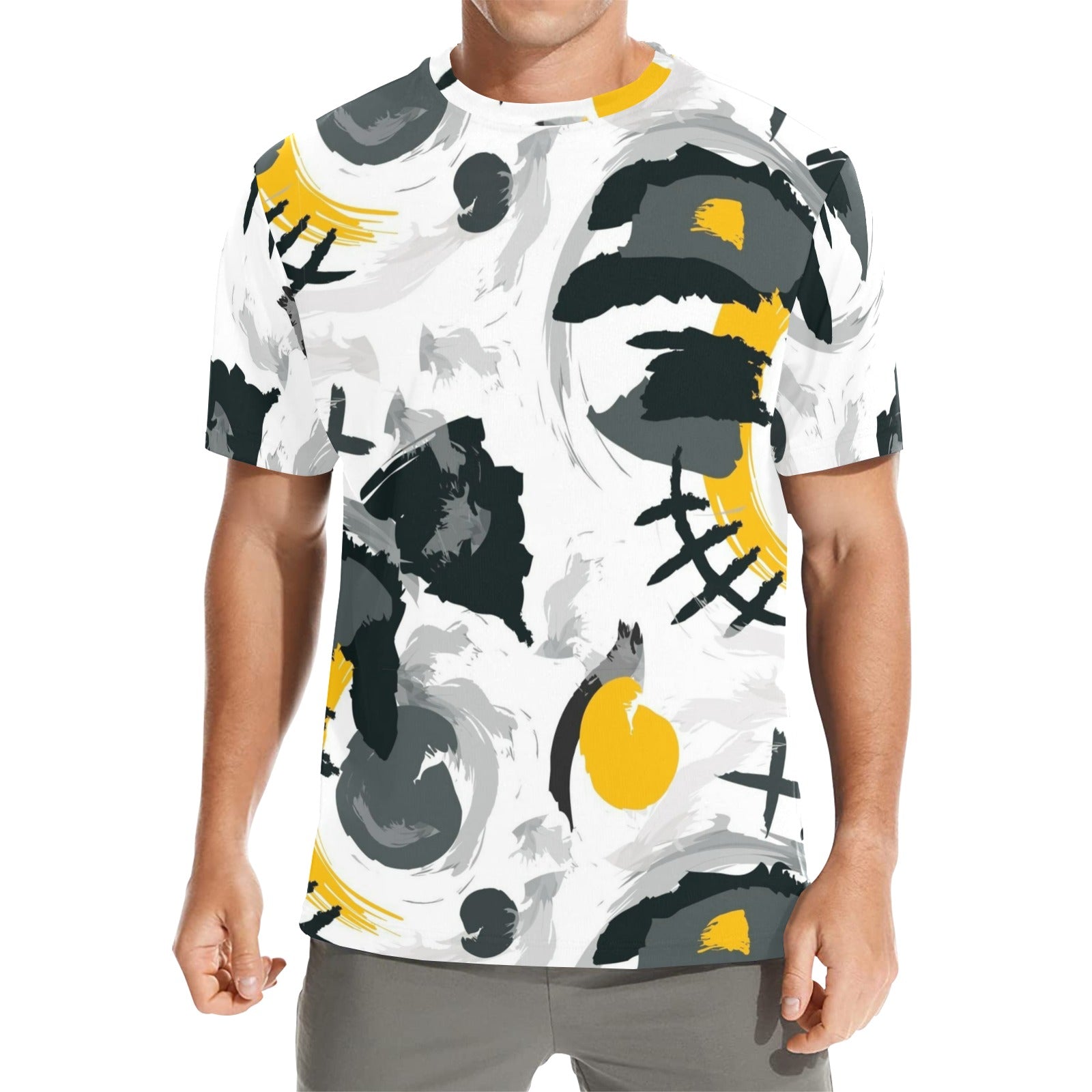 2025 NEW Men's All Over Print Crew Neck T-Shirt(Made in USA)