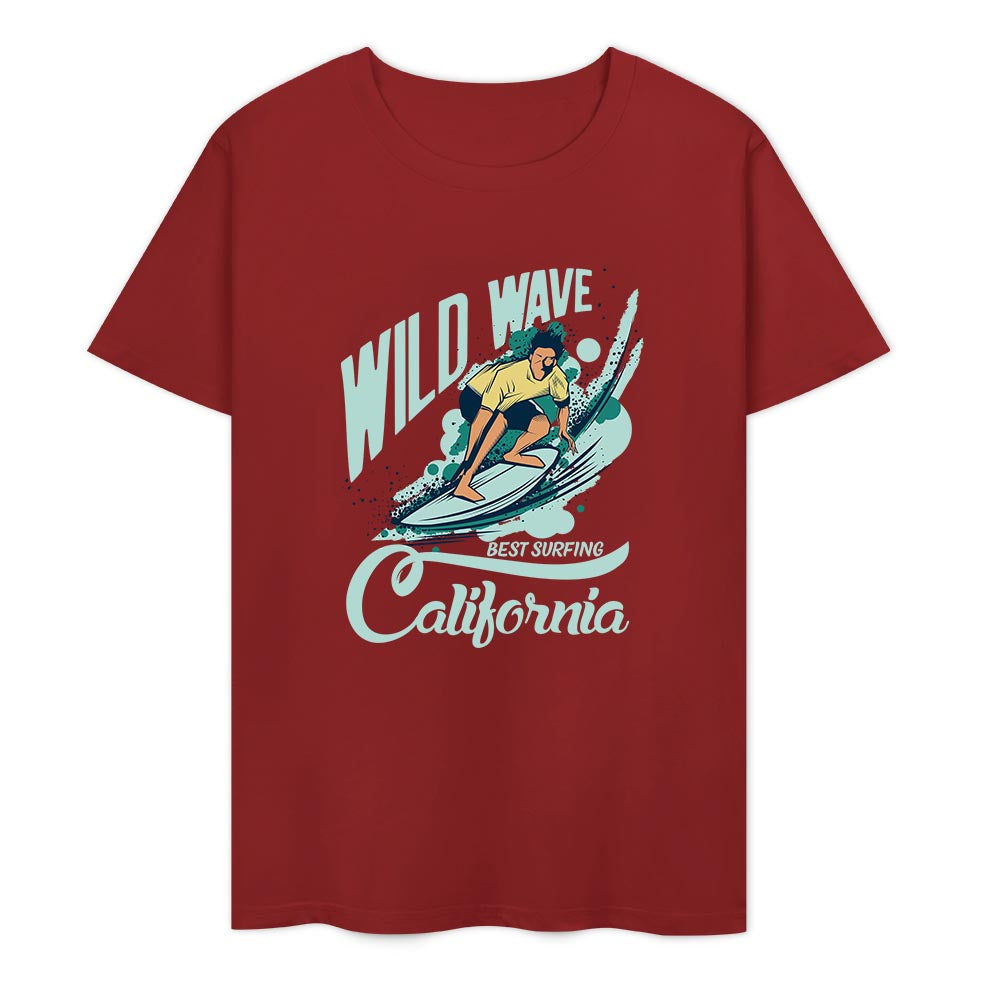 New 2025 Pure cotton short sleeved T-shirt two side print