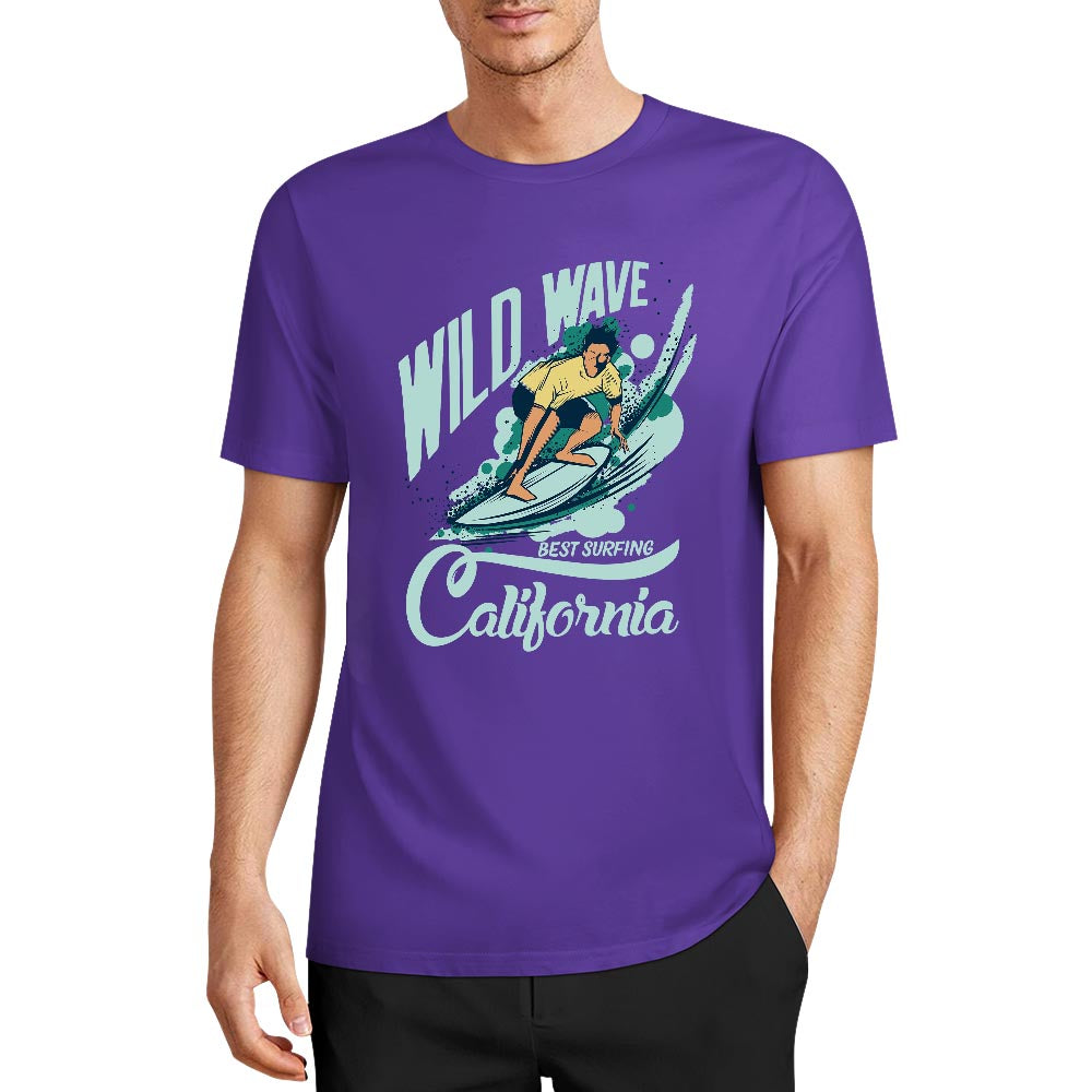 New 2025 Pure cotton short sleeved T-shirt two side print