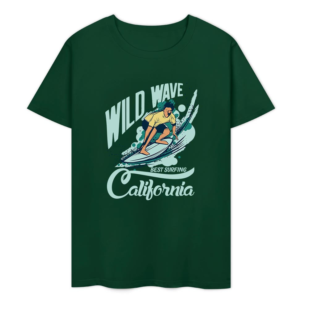 New 2025 Pure cotton short sleeved T-shirt two side print