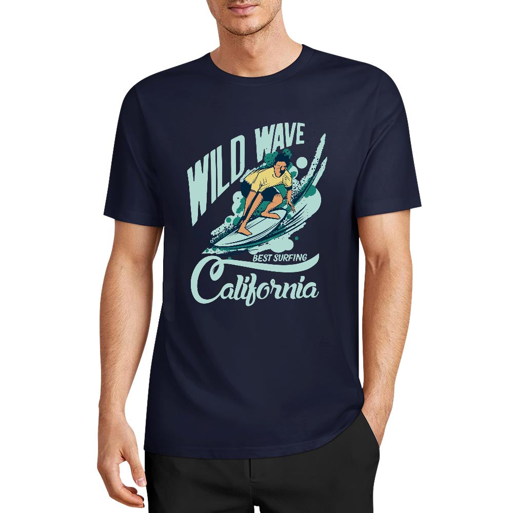 New 2025 Pure cotton short sleeved T-shirt two side print