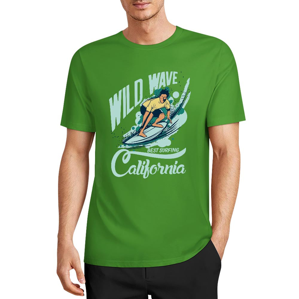 New 2025 Pure cotton short sleeved T-shirt two side print