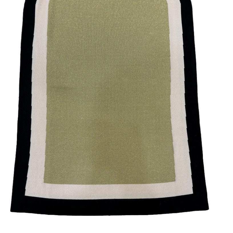 French style spring and summer one-step skirt, high elasticity knitted, sexy and slim fitting temperament, color blocked sleeveless vest dress, women's skirt