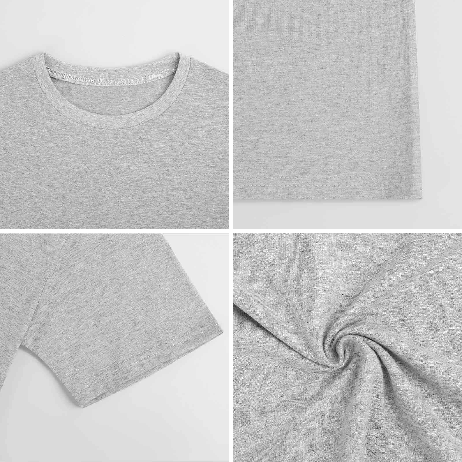 New 2025 Pure cotton short sleeved T-shirt two side print