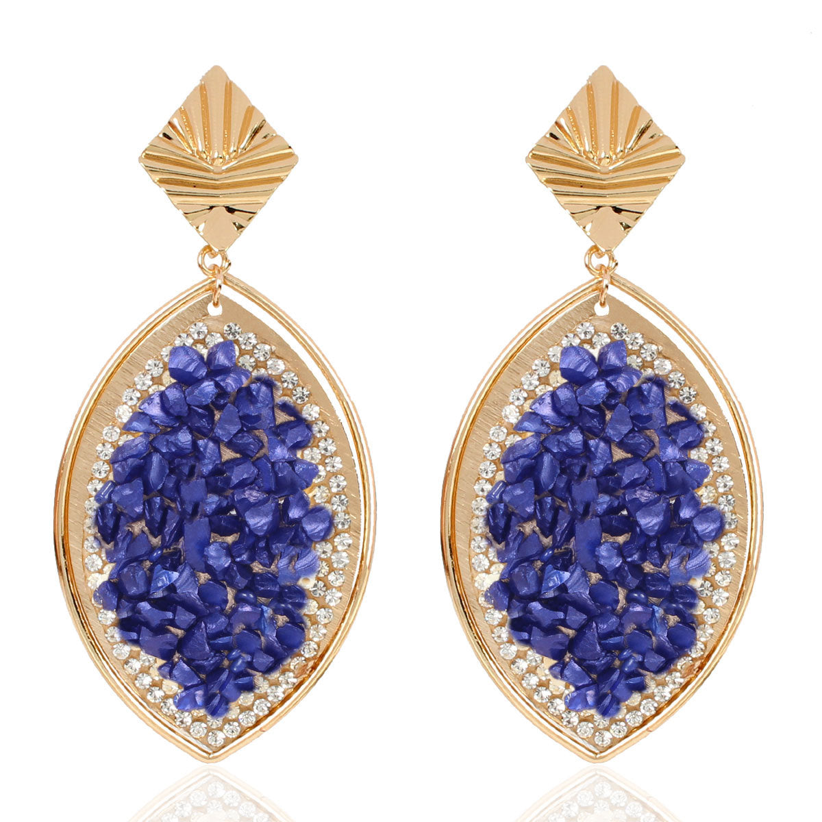 Color Macadam Earrings Contrast Color Fashion Style Summer Earrings Women
