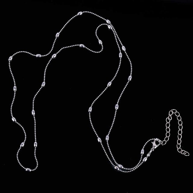 Bohemia Summer Beach Body Jewelry for Women Accessory Gold Silver Colors Copper Beads Waist Belly Chains Necklaces