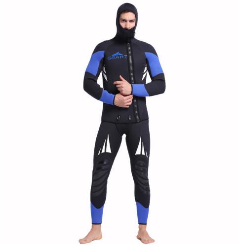 5mm Neoprene Wetsuit For Spearfishing Swimming Underwater Diving Equipment Suit Set Men