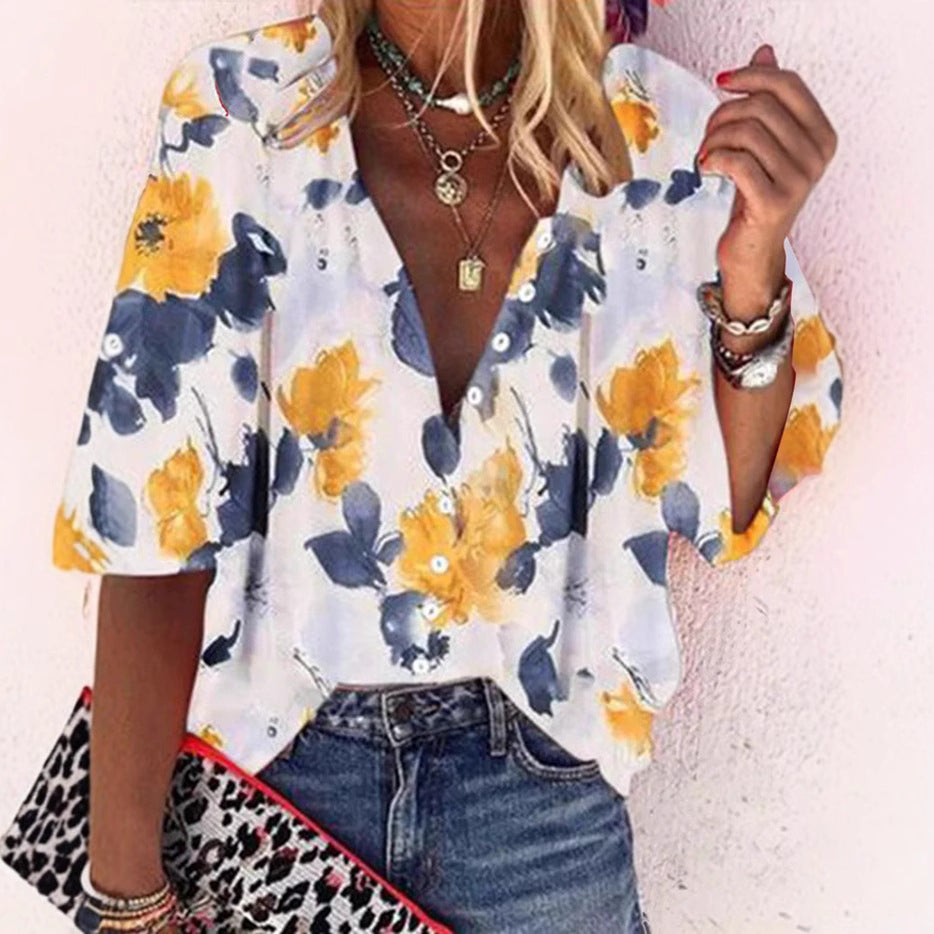 Women's Summer Printed Shirt