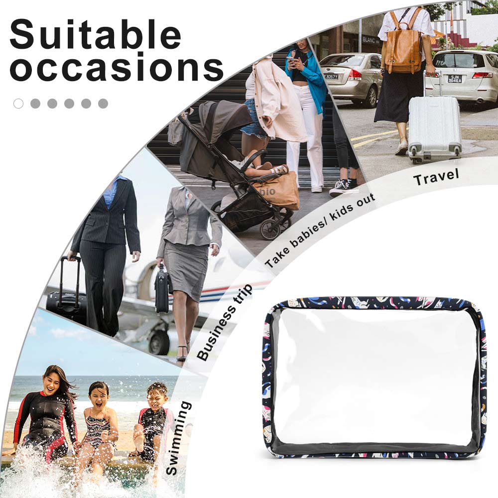 New Transparent storage bag Five in One