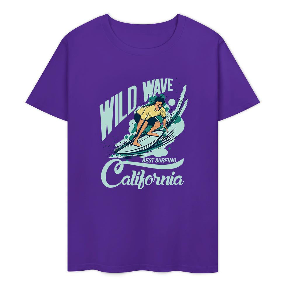 New 2025 Pure cotton short sleeved T-shirt two side print