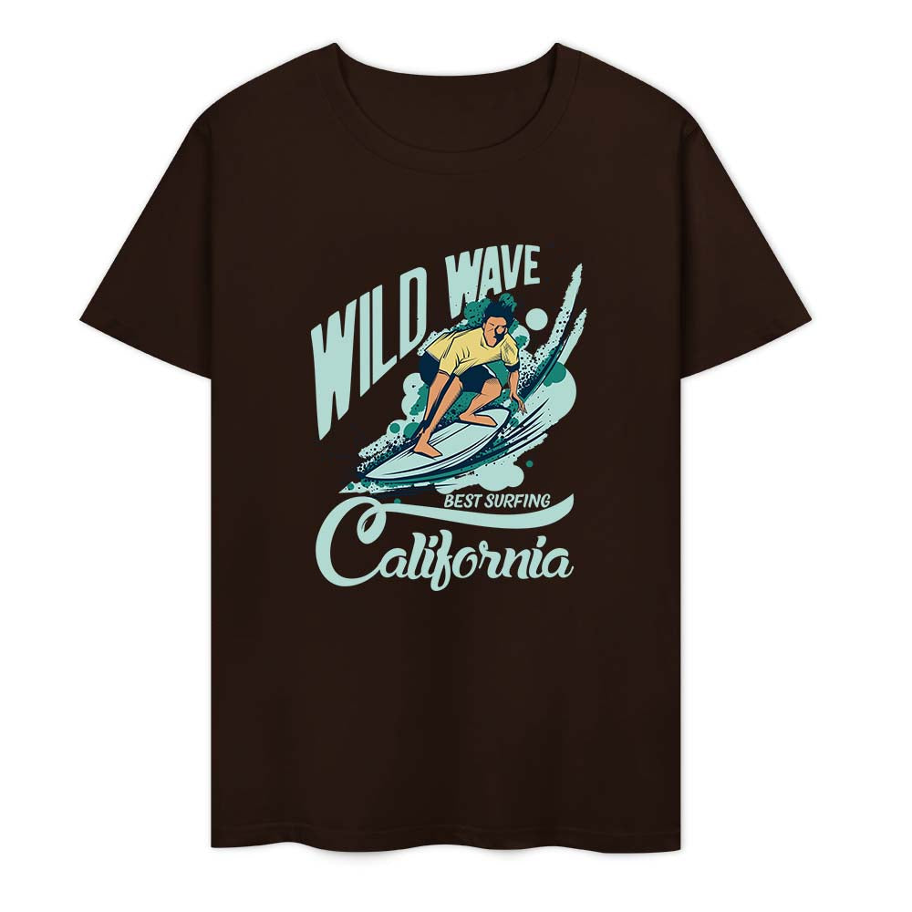New 2025 Pure cotton short sleeved T-shirt two side print