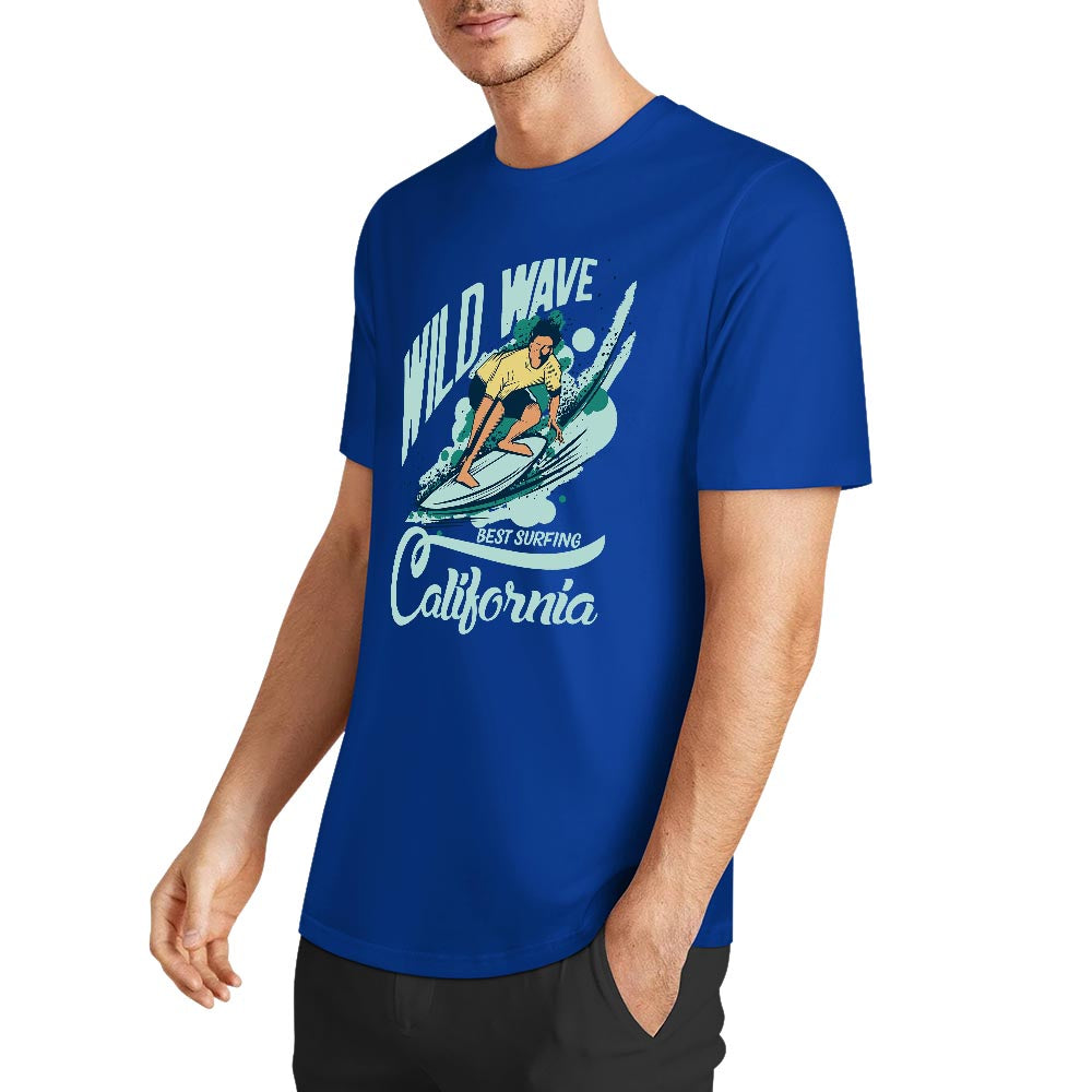 New 2025 Pure cotton short sleeved T-shirt two side print
