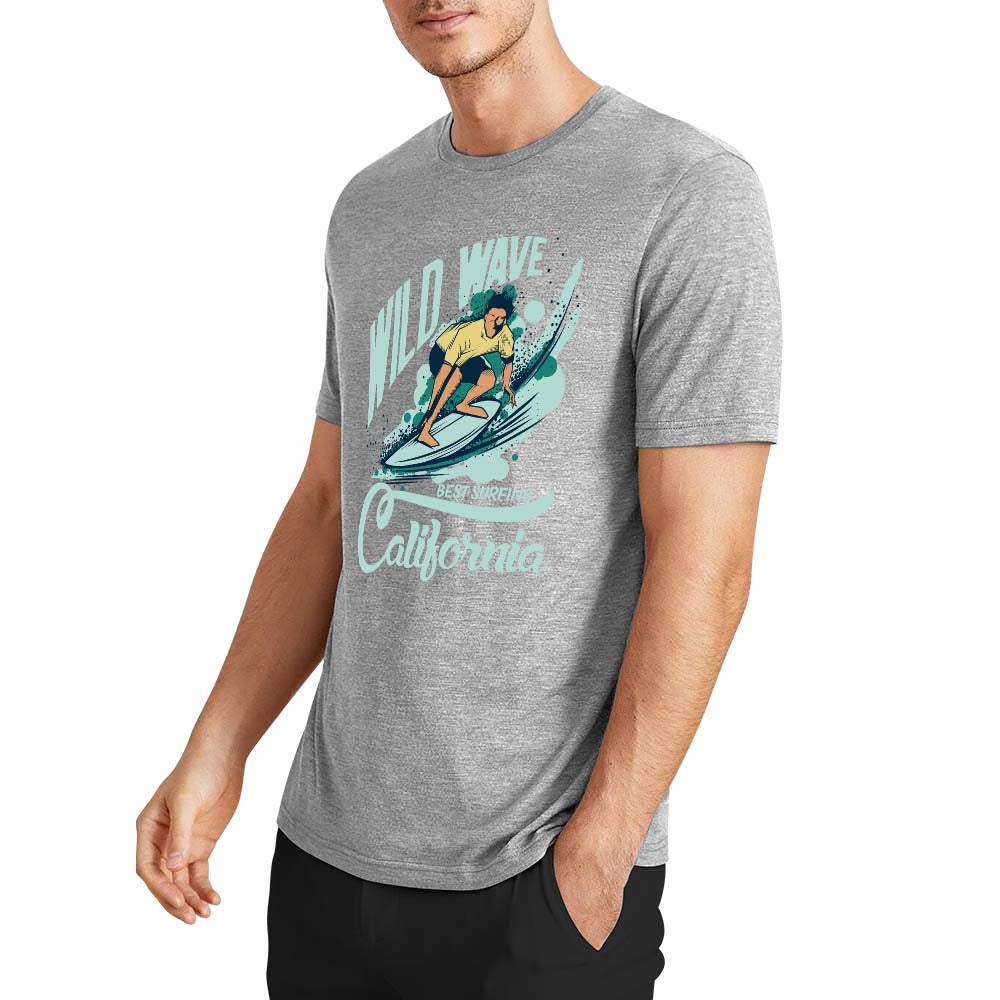New 2025 Pure cotton short sleeved T-shirt two side print