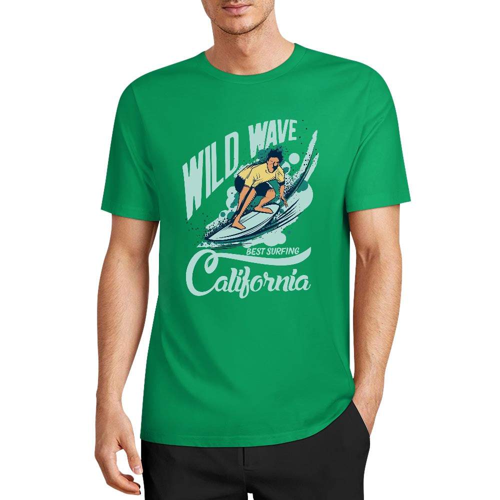 New 2025 Pure cotton short sleeved T-shirt two side print