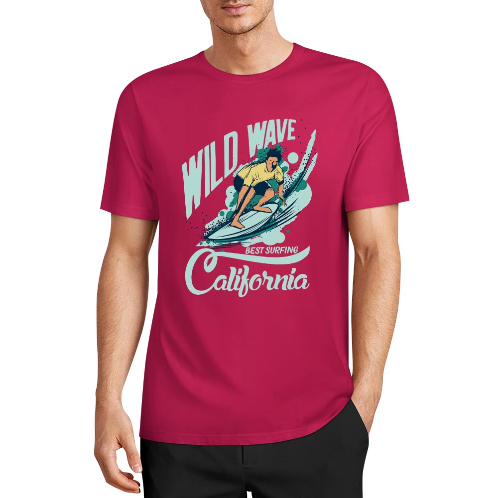 New 2025 Pure cotton short sleeved T-shirt two side print