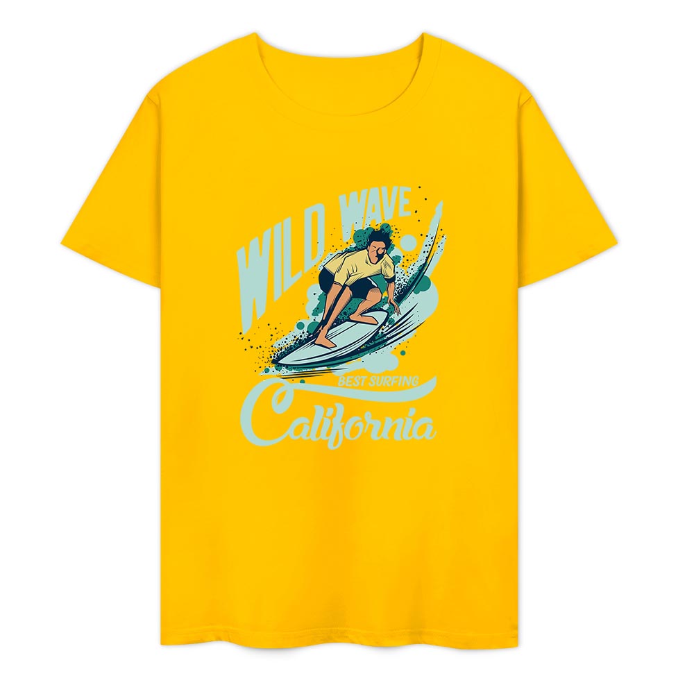 New 2025 Pure cotton short sleeved T-shirt two side print