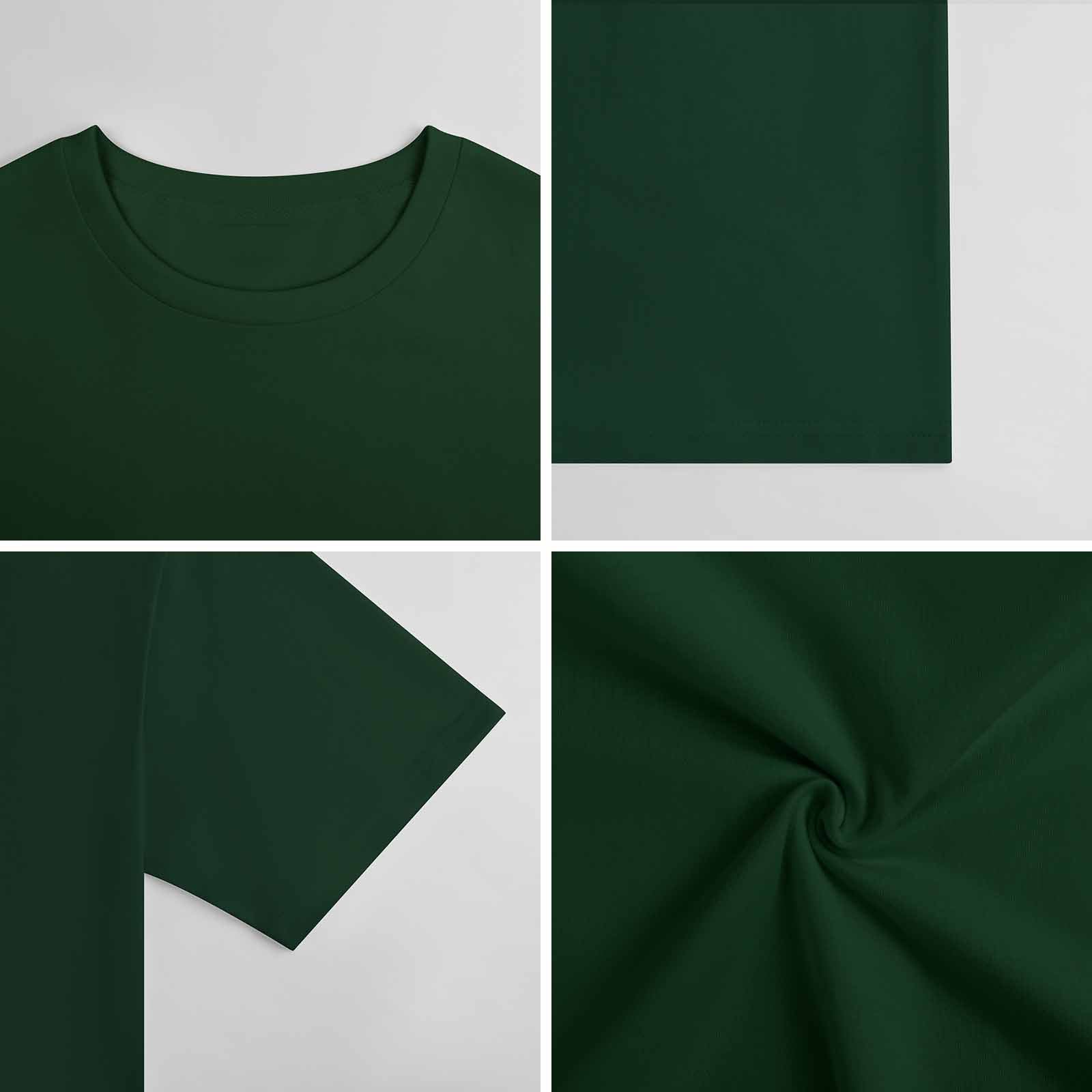 New 2025 Pure cotton short sleeved T-shirt two side print