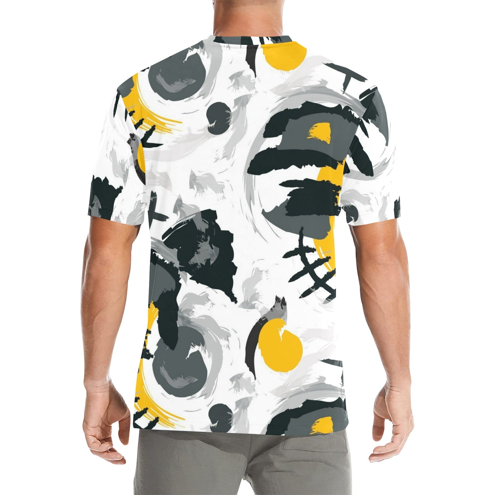 2025 NEW Men's All Over Print Crew Neck T-Shirt（Made in USA）