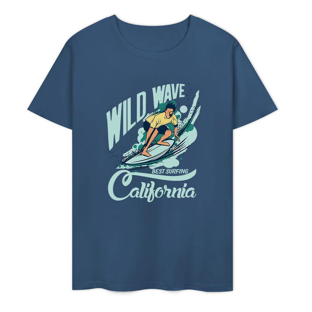 New 2025 Pure cotton short sleeved T-shirt two side print