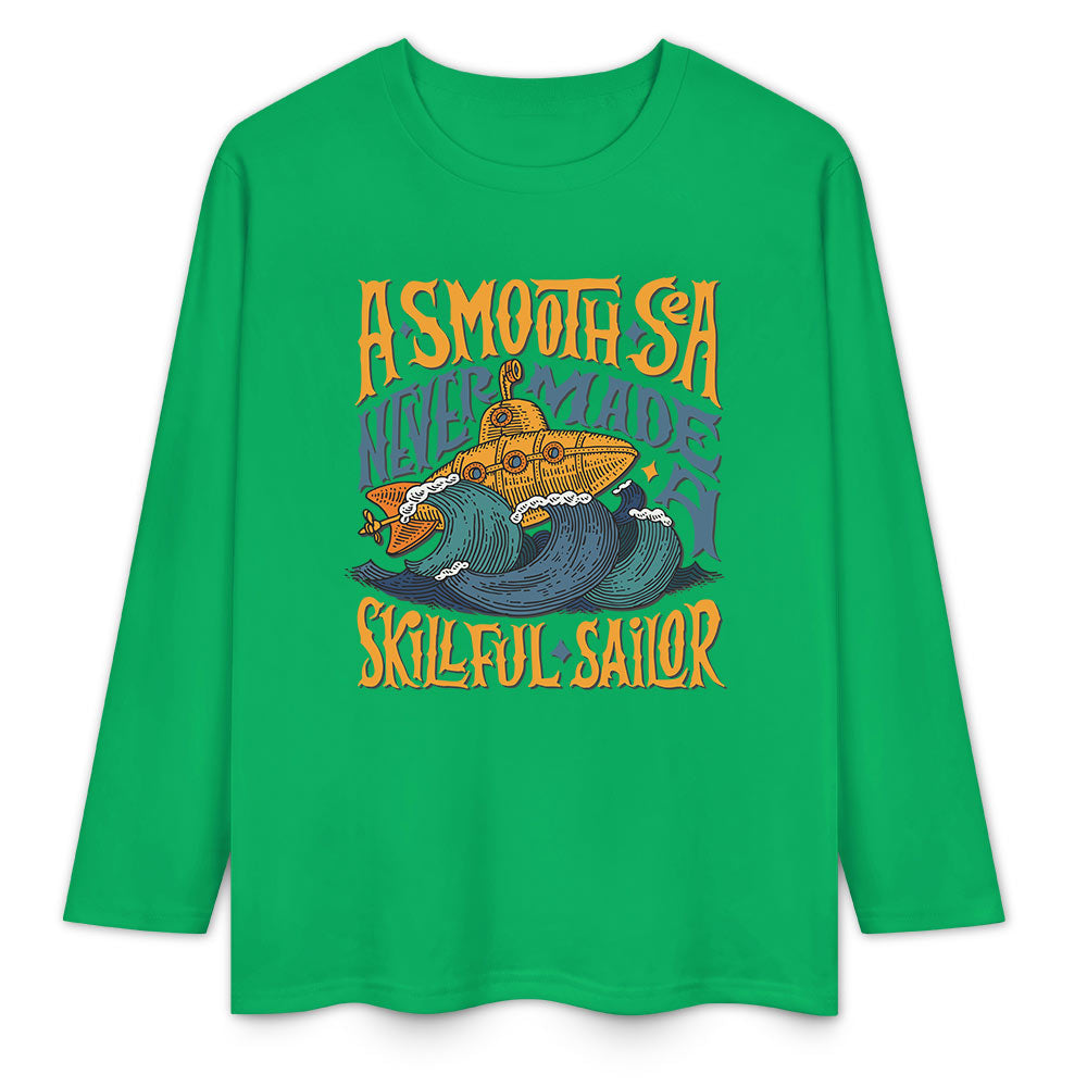 Pure cotton long sleeved T-shirt Multiple colors available