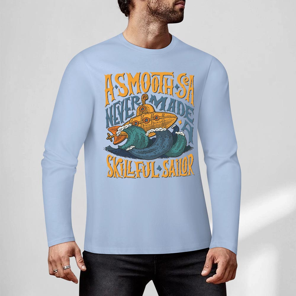 Pure cotton long sleeved T-shirt Multiple colors available