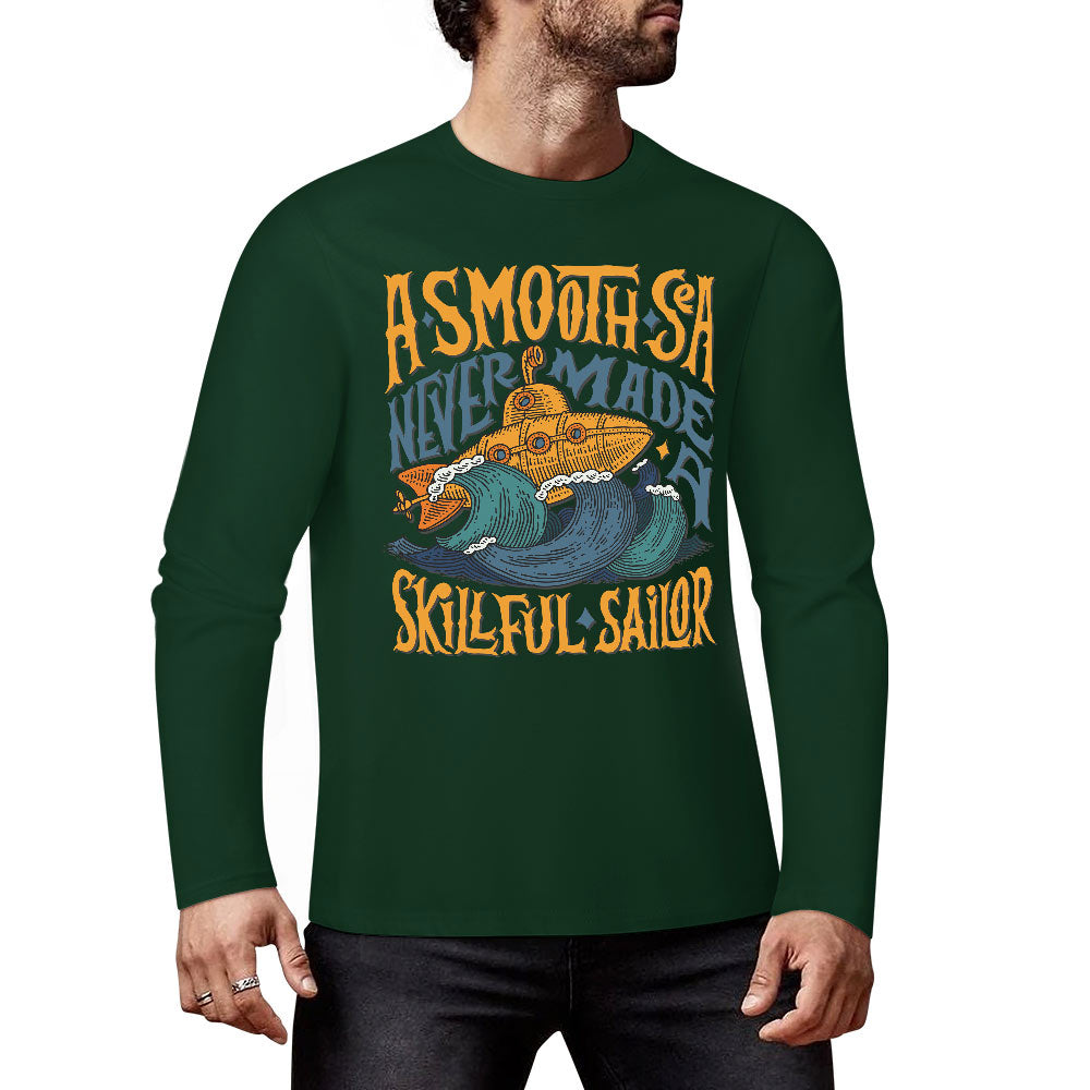 Pure cotton long sleeved T-shirt Multiple colors available