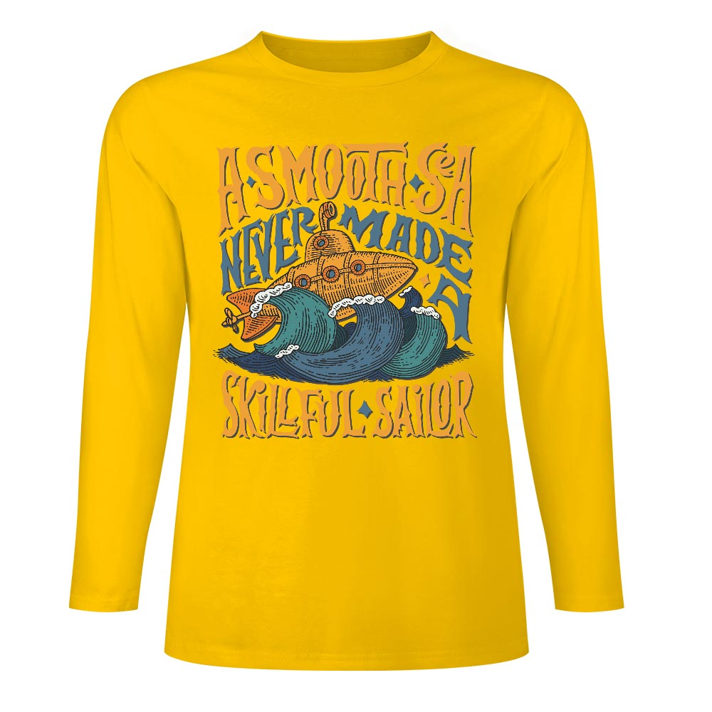 Pure cotton long sleeved T-shirt Multiple colors available