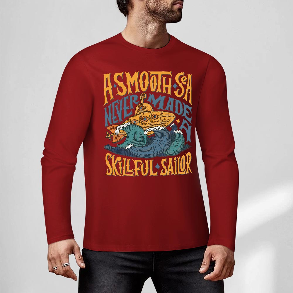 Pure cotton long sleeved T-shirt Multiple colors available