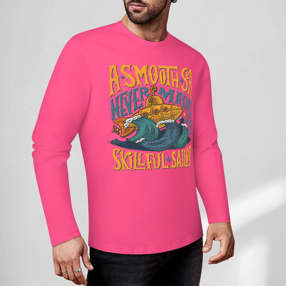 Pure cotton long sleeved T-shirt Multiple colors available