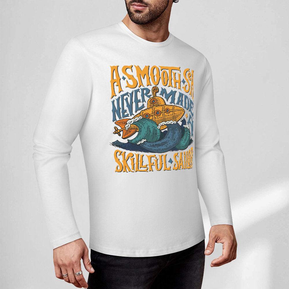 Pure cotton long sleeved T-shirt Multiple colors available