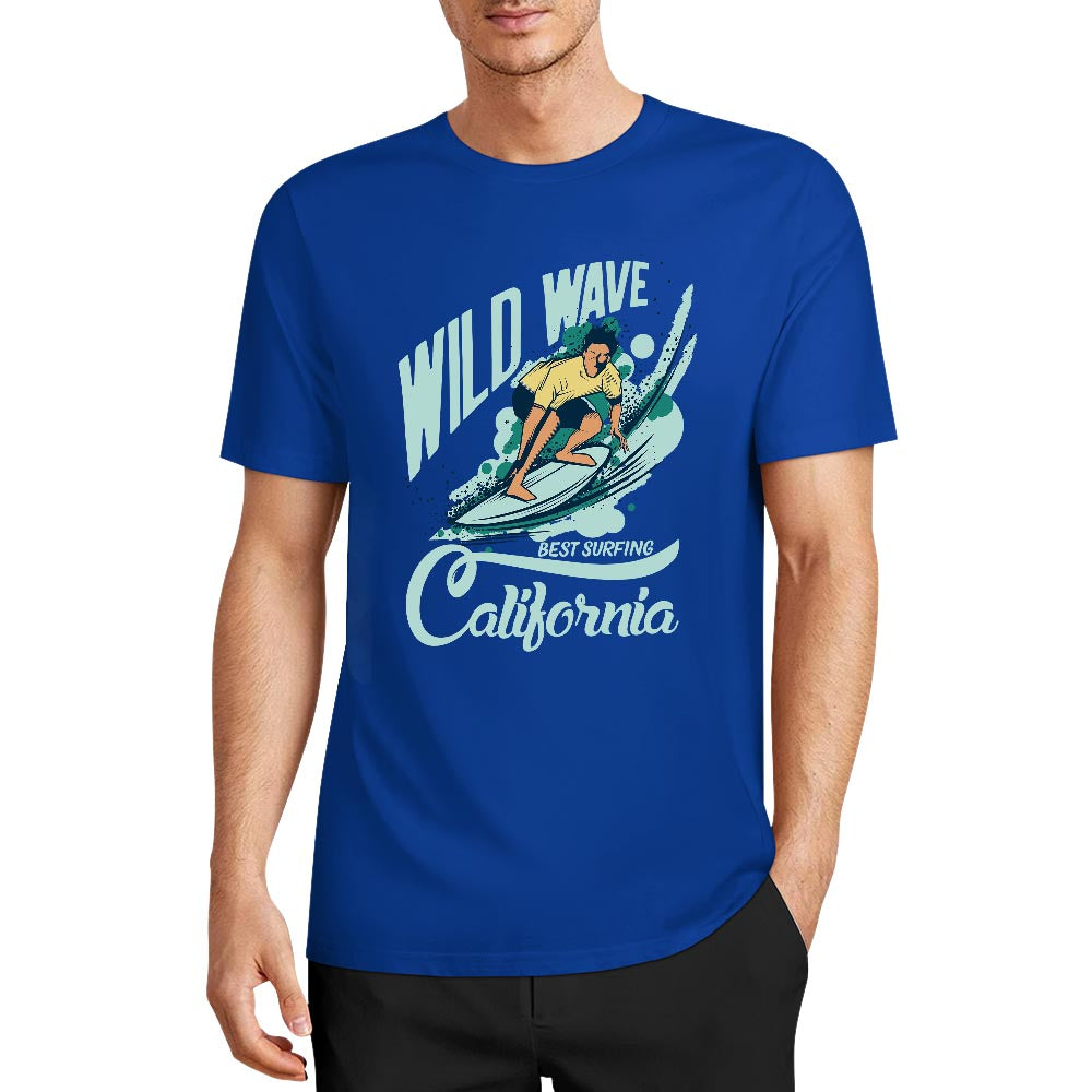 New 2025 Pure cotton short sleeved T-shirt two side print