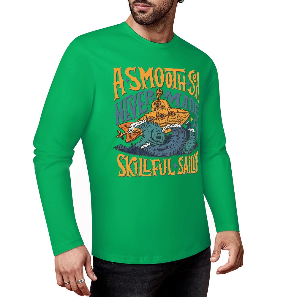 Pure cotton long sleeved T-shirt Multiple colors available