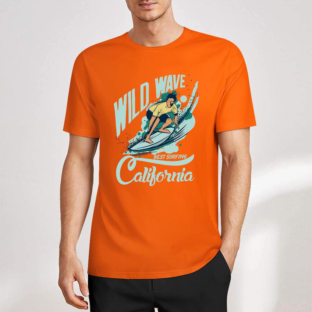 New 2025 Pure cotton short sleeved T-shirt two side print